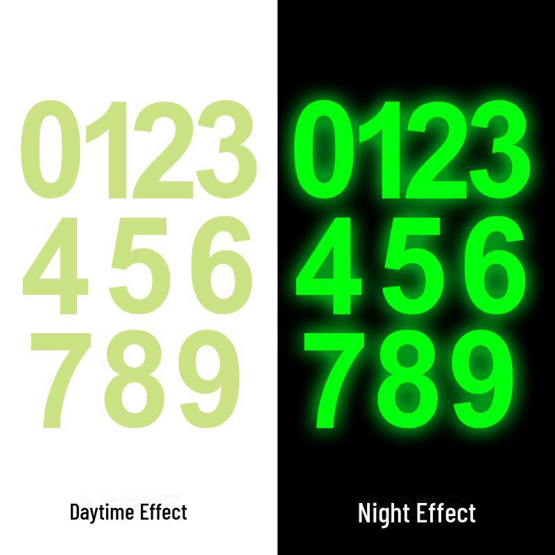 

Флуоресцентные цифровые светящиеся наклейки для спальни или детской комнаты - набор из 100 настенных украшений