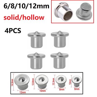 4pcs Dowel Centre Point 6 8 10 12mm Positioning Carpentry Log Dowel Tips Round Log Pin Locator Wooden Pin Center Punching