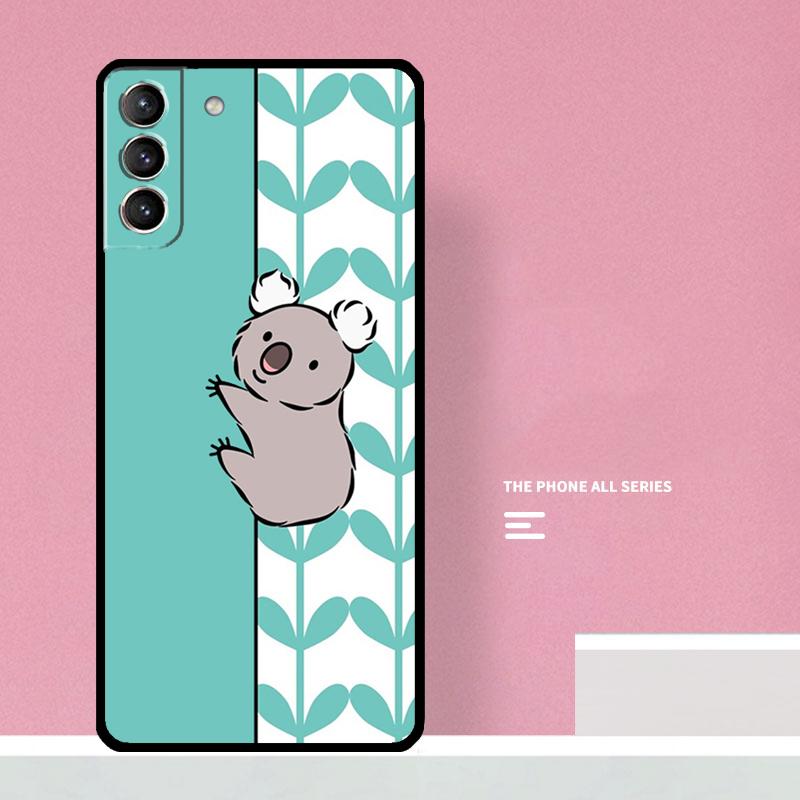 Cartoon Painting Animal Koala Phone Case For Samsung Galaxy S26 S25 S24 S20 S21 S22 S23 Ultra S10 Plus S25 FE Cover Coque