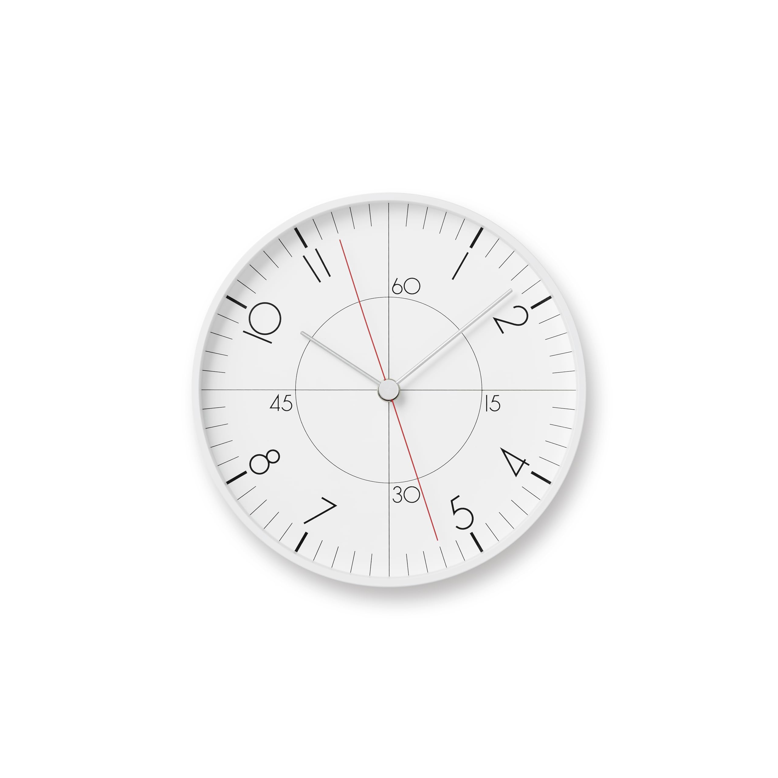 Lemnos Earth Wall Clock Less Analog Wall Clock, Aluminum, TIL25-07