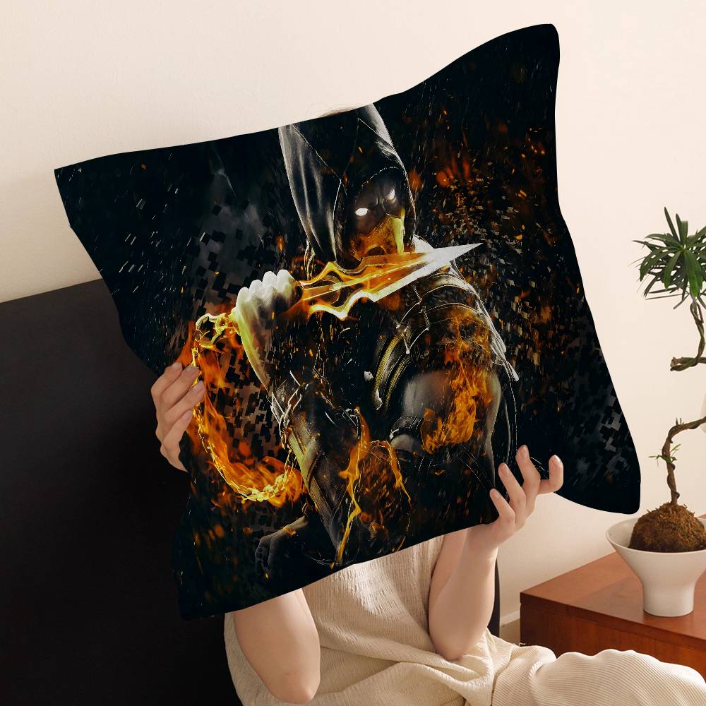 MMortal Kombat Pillow Cover for Bedroom Room and Living Room Sofa Decorative Cushion Cover