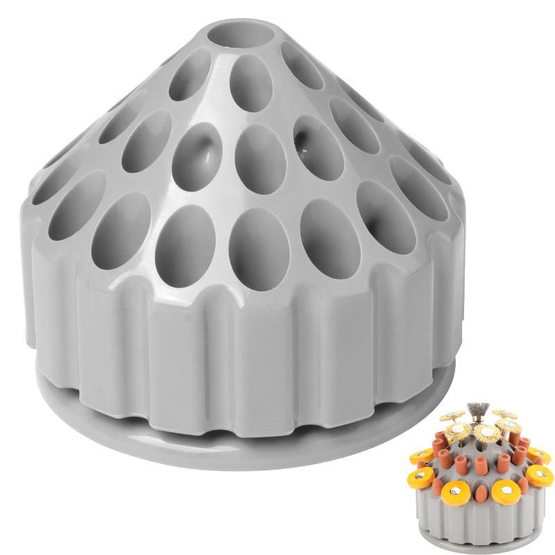 360 Degree Rotating Drill Bit Storage Box - Professional Engraving Burr Organizer Rotary Tool Case For Jewelry Making Workshop