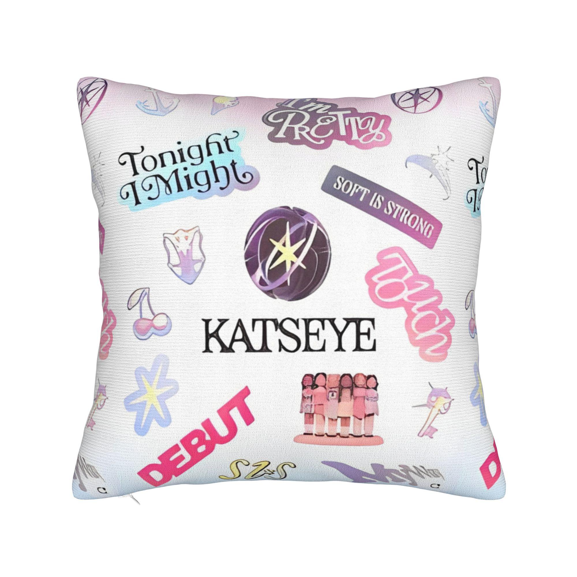 

Katseye Kpop Ідол Наволочка Поліестерова Наволочка для Подушки Подарунок Наволочка для Подушки Спальня На блискавці 45X45см 18x18Inch