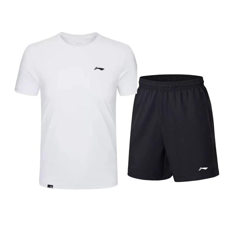 Li Ning Casual Sportswear Men s Crew Neck Moderate AHST575-2/AAPU217-1 XL
