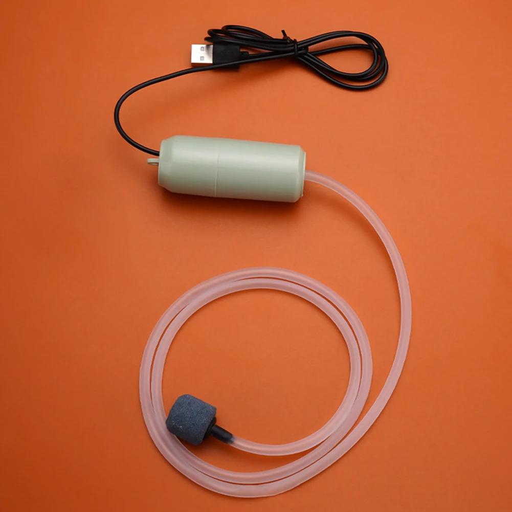 

Mini Aquarium Air Pump Portable USB Fish Tank Oxygen Air Pump With Air Stone Mute Energy Saving Oxygen Pump For Aquarium Fishing