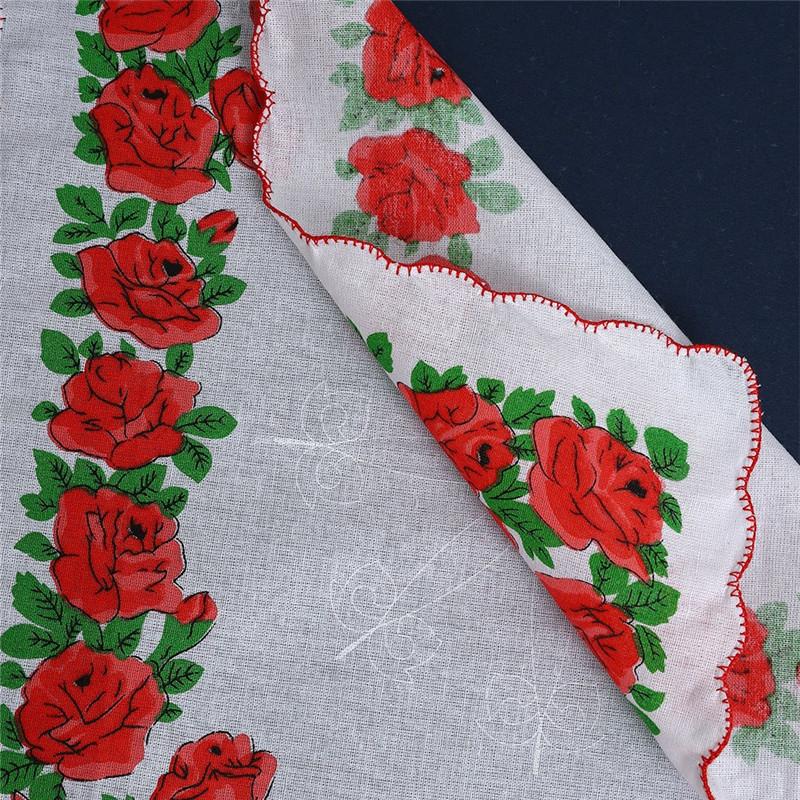 3Pcs 28x28cm 100% Cotton Flower Printed Children Hand Face Wipes Handkerchiefs Kindergarten Square Scarves