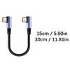 Nylon geflochtenes kurzes USB C Ladekabel 90 Grad gewinkeltes Design Kompakte 15/30cm Länge Ladekabel für USB C Geräte