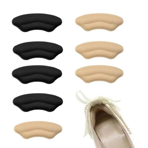 BOJIDO Heel Pads, Prevent Blisters, Set of 4, Shoe Heel Protection Pads, Heel Cushions, Soft and Thick Heel Cushioning, Pain Relief, Heel Repair Patch