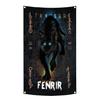 90X150Cm Norse Mythology Flag Mjolnir Yggdrasil World Tree Tapestry Polyester Digital Printing Banner Garage Wall Art Decoration