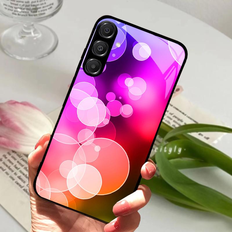 For Samsung A26 5G Case Hard PC Tempered Glass Phone Cover For Samsung Galaxy A36 A56 5G Fashion Animal Glass Protector Cases