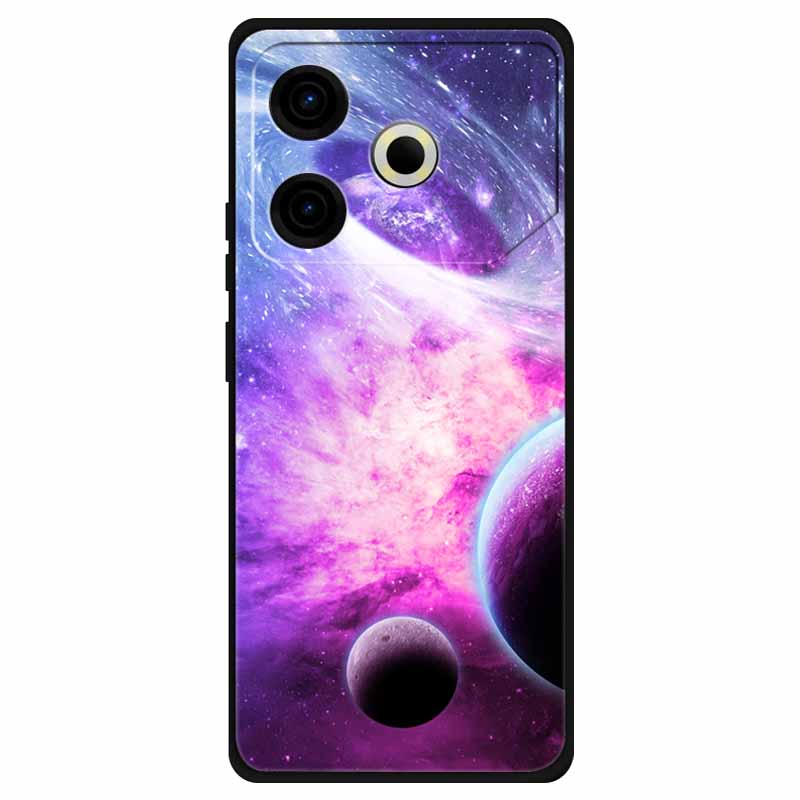 For Tecno Pova 6 Neo Case Silicone Soft Flower Space Fashion Cover For Tecno Phantom X2 Pro Cases Landscape Paint Covers Cute