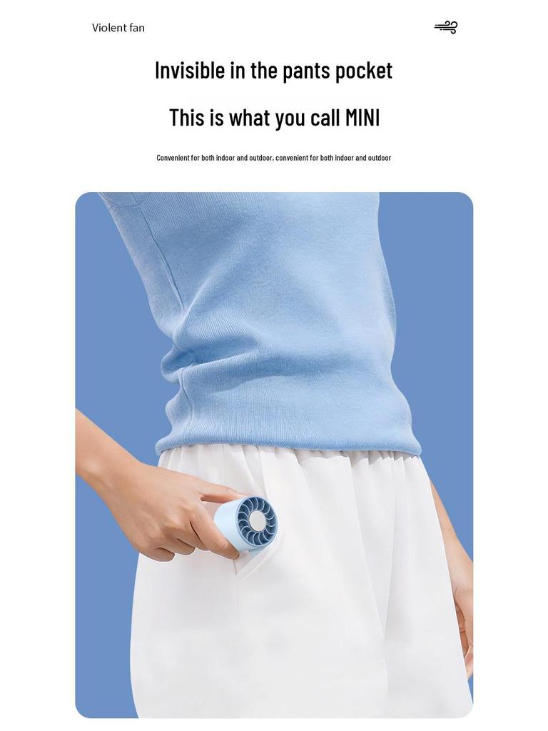 Handheld Turbo Mini Fan with USB Charging and High-Speed Semiconductor Cooling (2026)