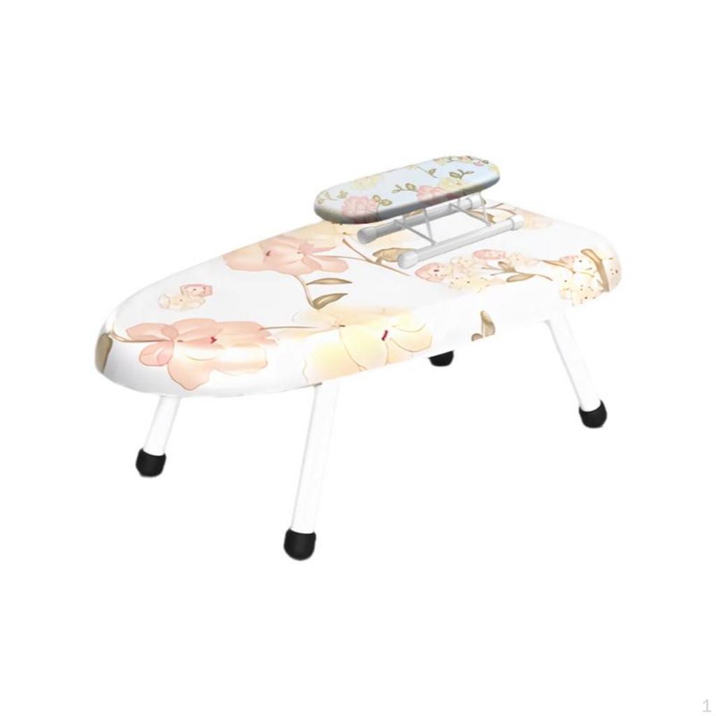 Mini Ironing Board, Foldable Countertop SpaceSaving, Portable Blue Plaid