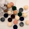 12pcs 6cm Flocked Christmas Tree Ball Decoration Plastic Velvet Balls Xmas Decorative Hanging Ornaments Xmas Tree Pendants