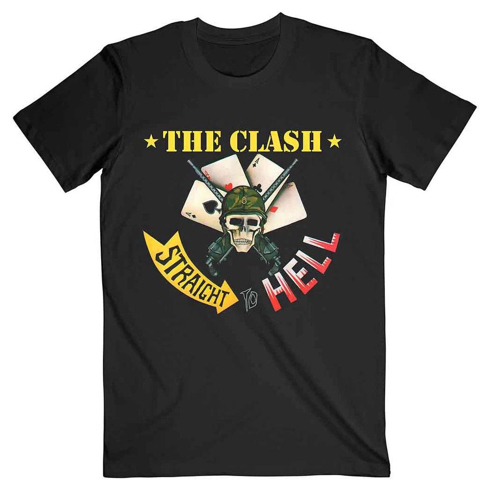 The Clash TShirt Straight To Hell Band Official Black New S