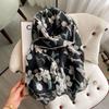 Luxury Brand Autumn and Winter Women New Style Fashion Color Matching Print Silk Scarf Lady Popular Headcloth Beach Shawl