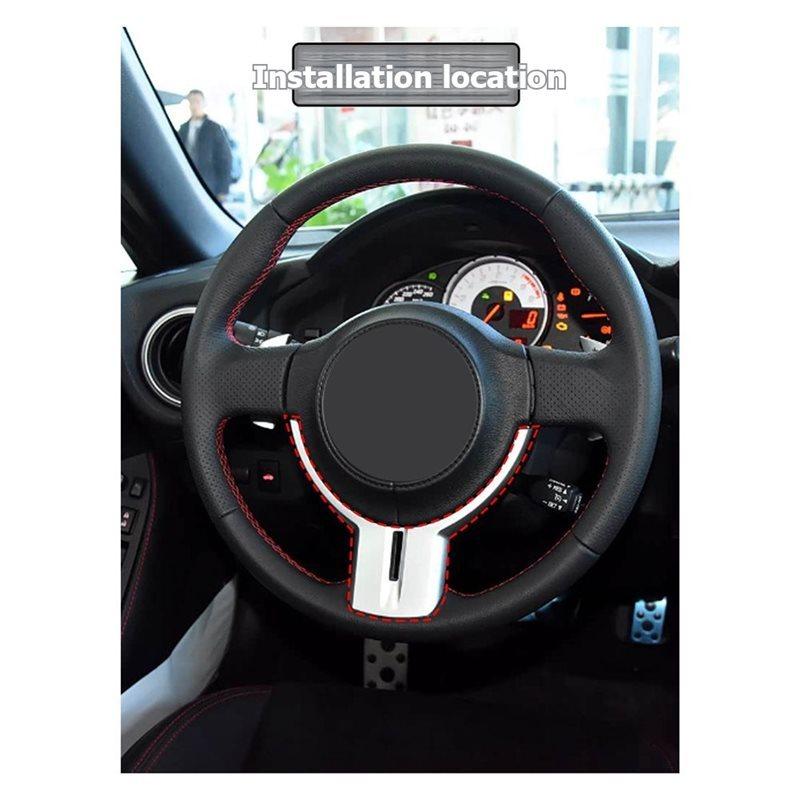 Trim Sticker Steering Wheel Cover Dry Carbon Fiber For Subaru BRZ/Toyota 86 2012- Car Interior
