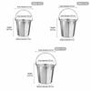 304 Stainless Steel Mini Ice Bucket Silver/Gold Cooling Barrel Champagne Bucket  Household Kitchen