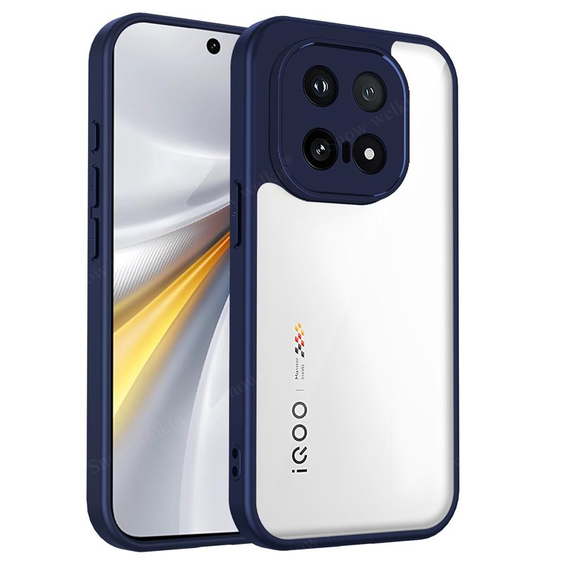 Przezroczyste Silikonowe Etui Dla Vivo iQOO 15 13 iqoo15 iqoo13 Tylny Panel PC Zderzak TPU Odporne na Wstrząsy Przezroczyste Pokrowce na Telefon
