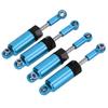 4pcsset Metal Adjustable Shock Absorber for MN 116 Remote Control Car Model Upgrade PartsBlue