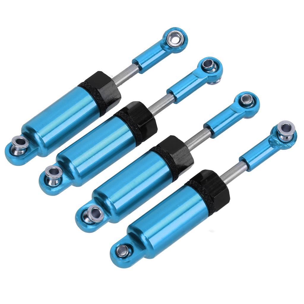 4pcsset Metal Adjustable Shock Absorber for MN 116 Remote Control Car Model Upgrade PartsBlue