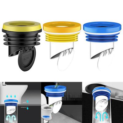 Toilet Flange Seal Ring with Check Valve for Leak Prevention and Smell Control