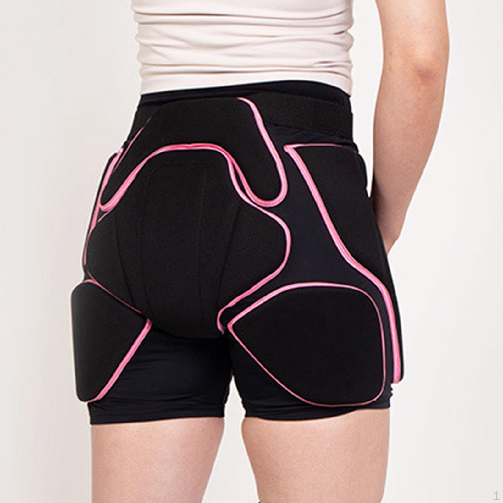 

Шорты с мягкой подкладкой Gear Черные Ударопрочность Защита бедер Спортивная одежда для фигурного катания Спорт Лыжи L