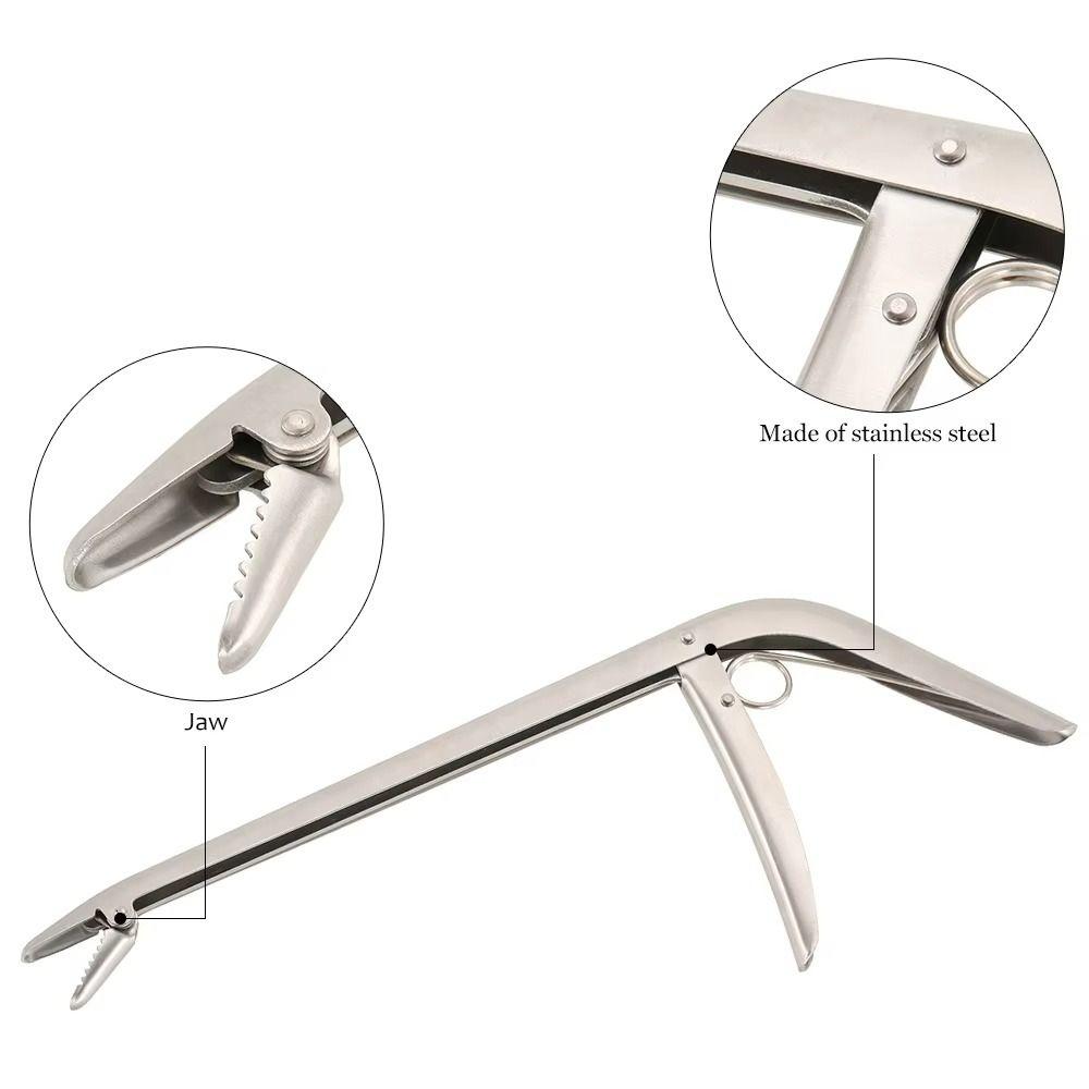 Stainless Steel Unhooking Device Corrosion-Resistant Extended Handle Fish Hook Remover Extractor Multifunctional Lure Clip