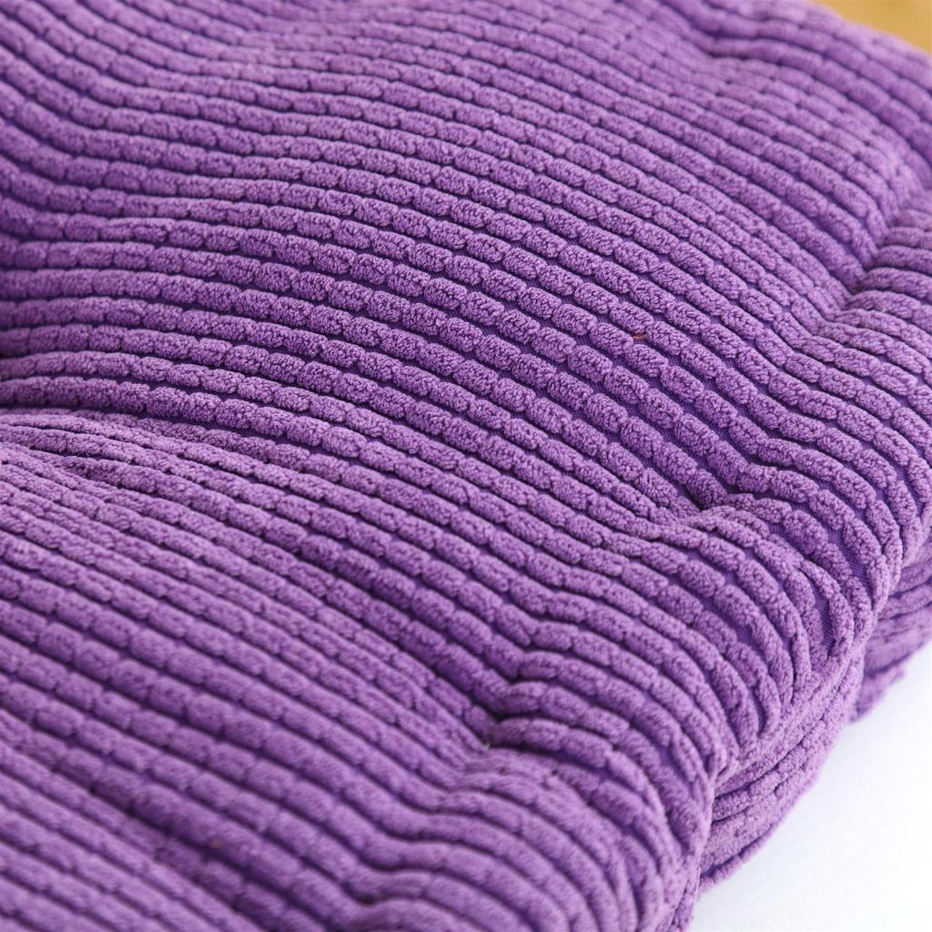 Japanese Style Multi-color Corduroy Square & Round Seat Cushion