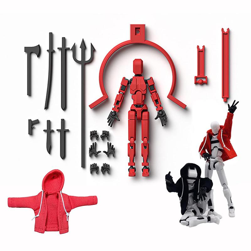 Hoodie Dummy13 Magnetic Action Figure Set Dummy 13 Action Figure With Hoodie T13 Action Figure Set Accessories 3D Printed