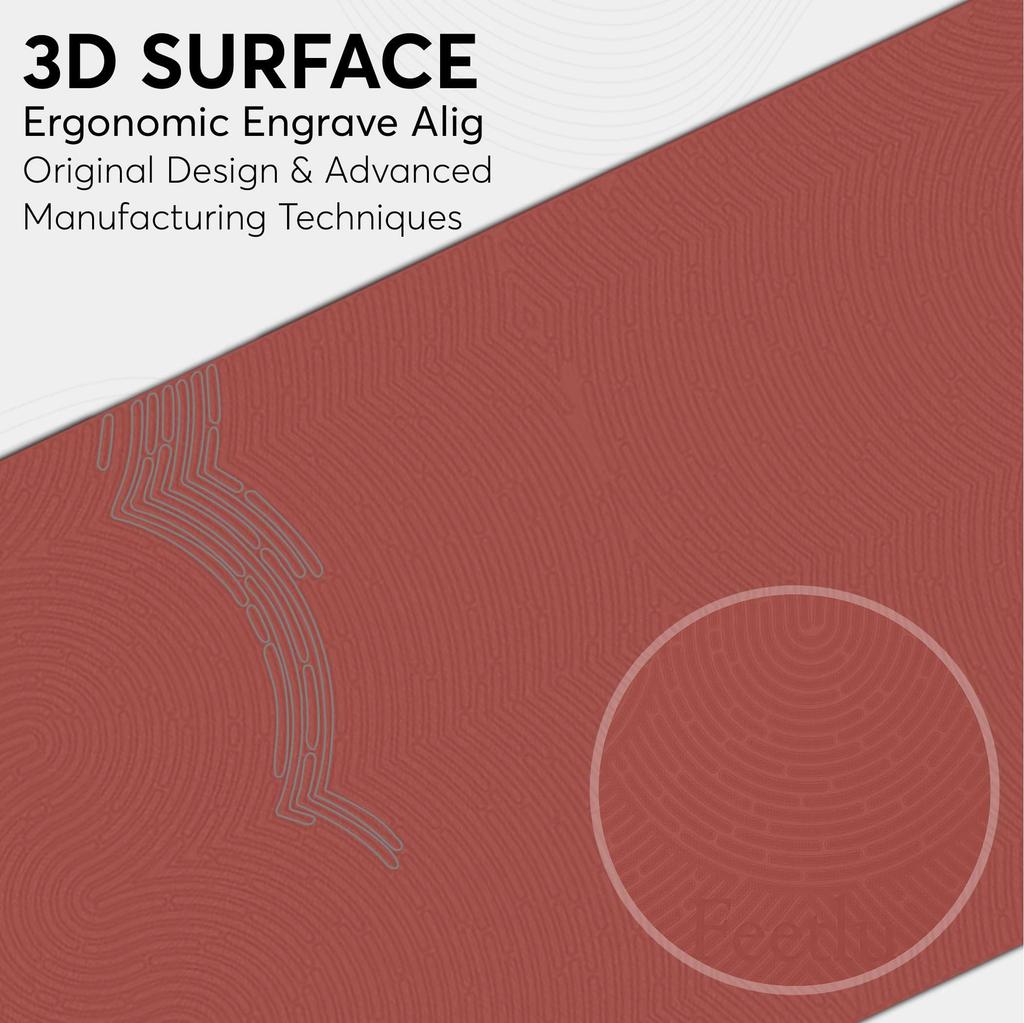 Feetlu Thick Yoga Mat with Straps Inch Popular Thick Yoga Thick Stretch Pilates Mats 1/2 (12mm) - Mats, Mats,