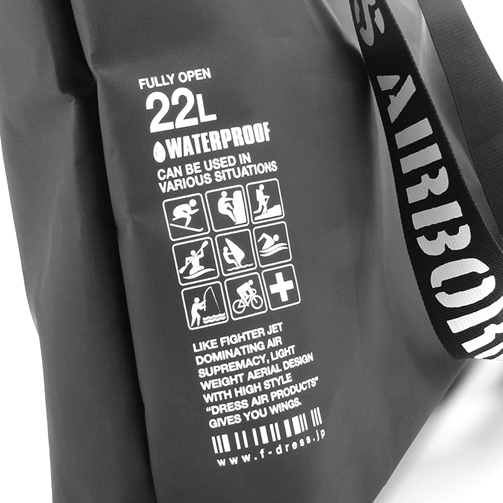 2021 Wasserdichte Tragetasche Ideal für Katastrophen und Groß Geeignet für Lang Outdoor und Brennholz [KLEID] Tasche, 22L/Schwarz, Angeln, Notfallvorsorge, Camping, Mehr.