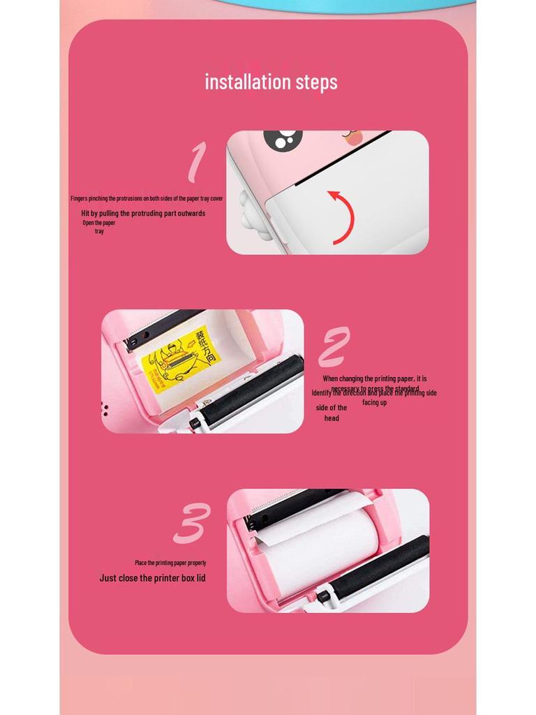 Q5 Polaroid Kinder HD Cartoon Digitalkamera für Fotos & Videos