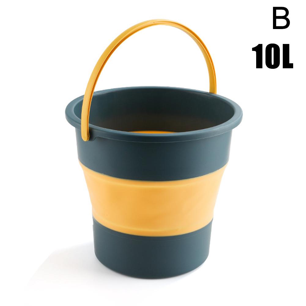 

Силиконовое ведро для продвижения рыбалки, складное ведро, квадратное ведро для рыбалки, автомобильное ведро для кемпинга, на открытом воздухе, W3T0 10L синий