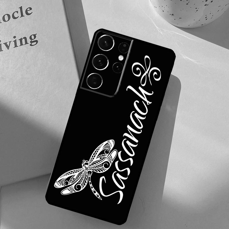 Outlander Tartan Sassenach Baksida För Samsung Galaxy S23 S21 Ultra S20 FE S9 S10 S22 Plus Note 10 Plus S22 Ultra Fodral