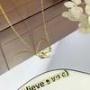 Fashionable M-letter Necklace for Women, Versatile and Niche, High-end Collarbone Chain Neck Accessory