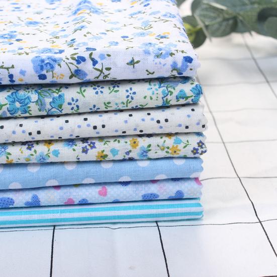 1 Set Patchwork Cloth Smooth Surface No Odor Cotton Wrapping Sewing