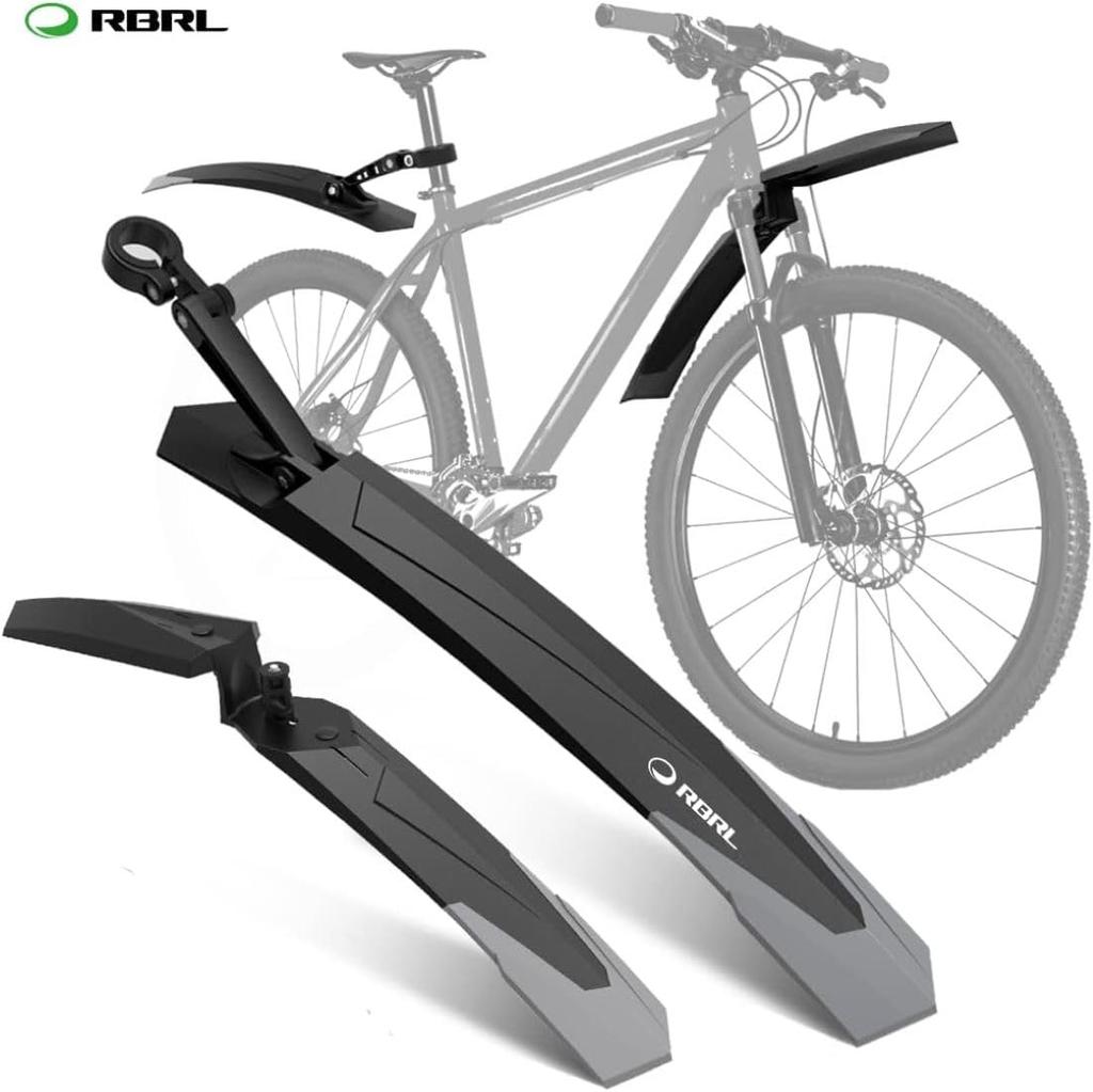 RBRL New Adjustable Road Mountain Bike Bicycle Cycling Tire Fender Cycling Mudguard Fender Set Protector Bike Guard Front/Rear