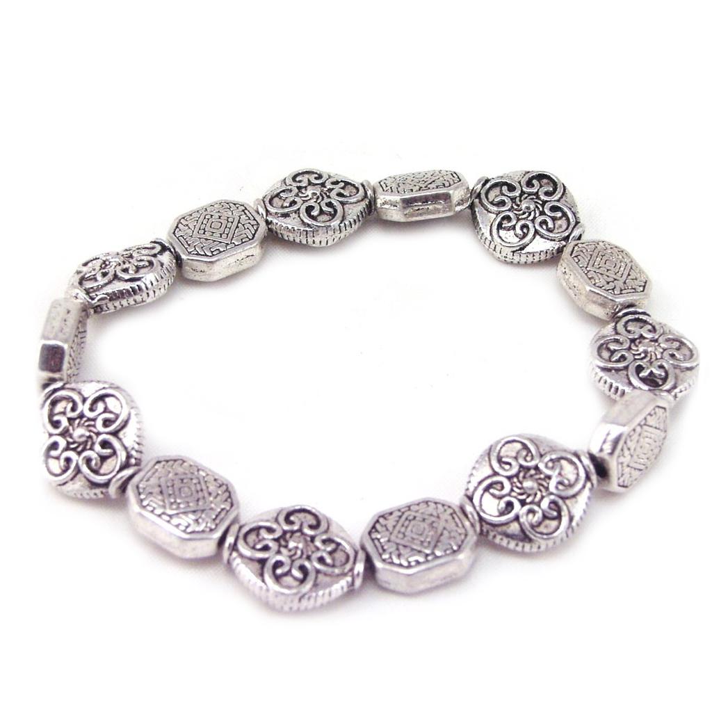 Les Trésors De Lily [F1763] - Silver 'Kilimanjaro' Bracelet