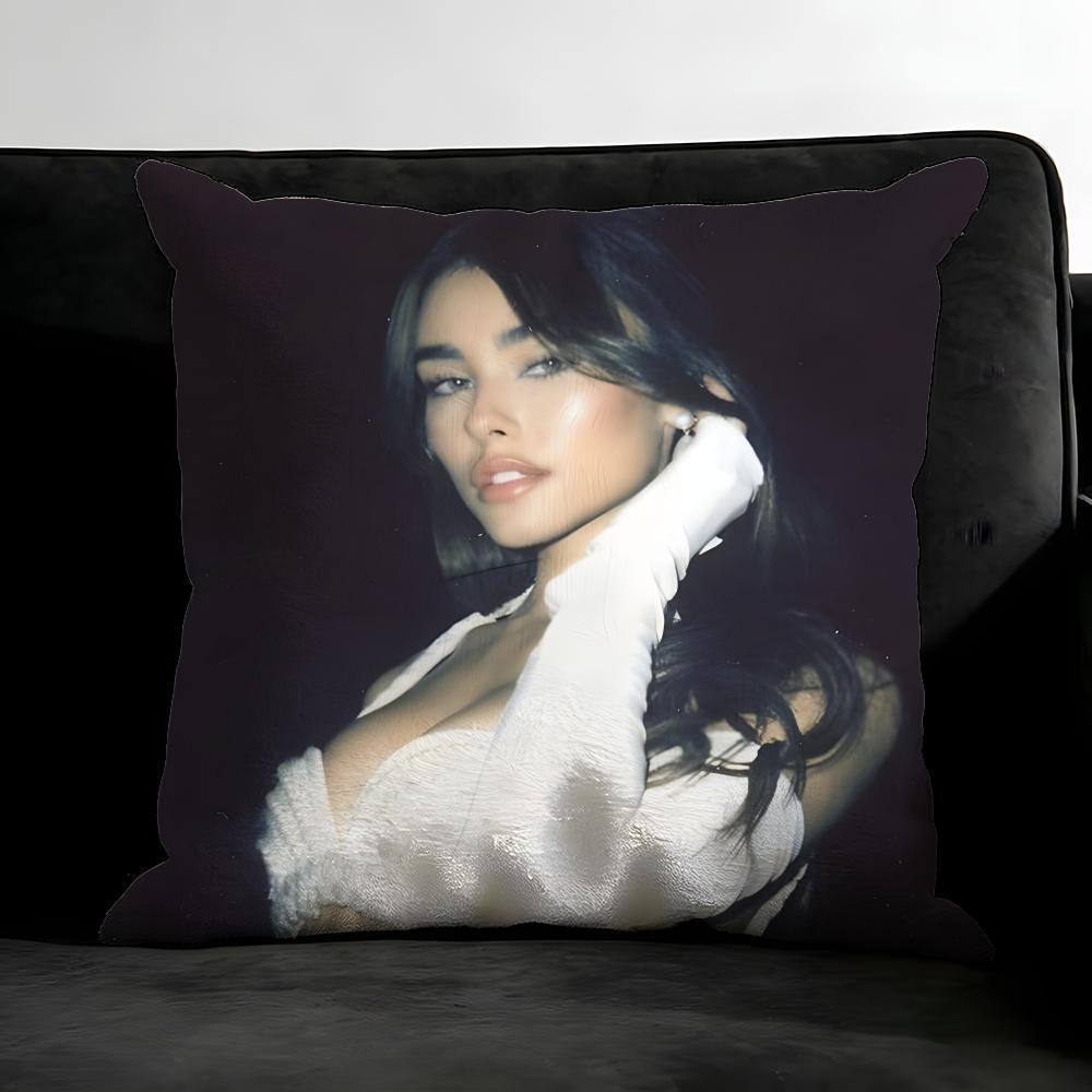 M-Madison Beerr Singer Cushion Cover Pillowcase Ultra Soft Skin Friendly Fabric Cloud Like Comfort & Concealed Zipper
