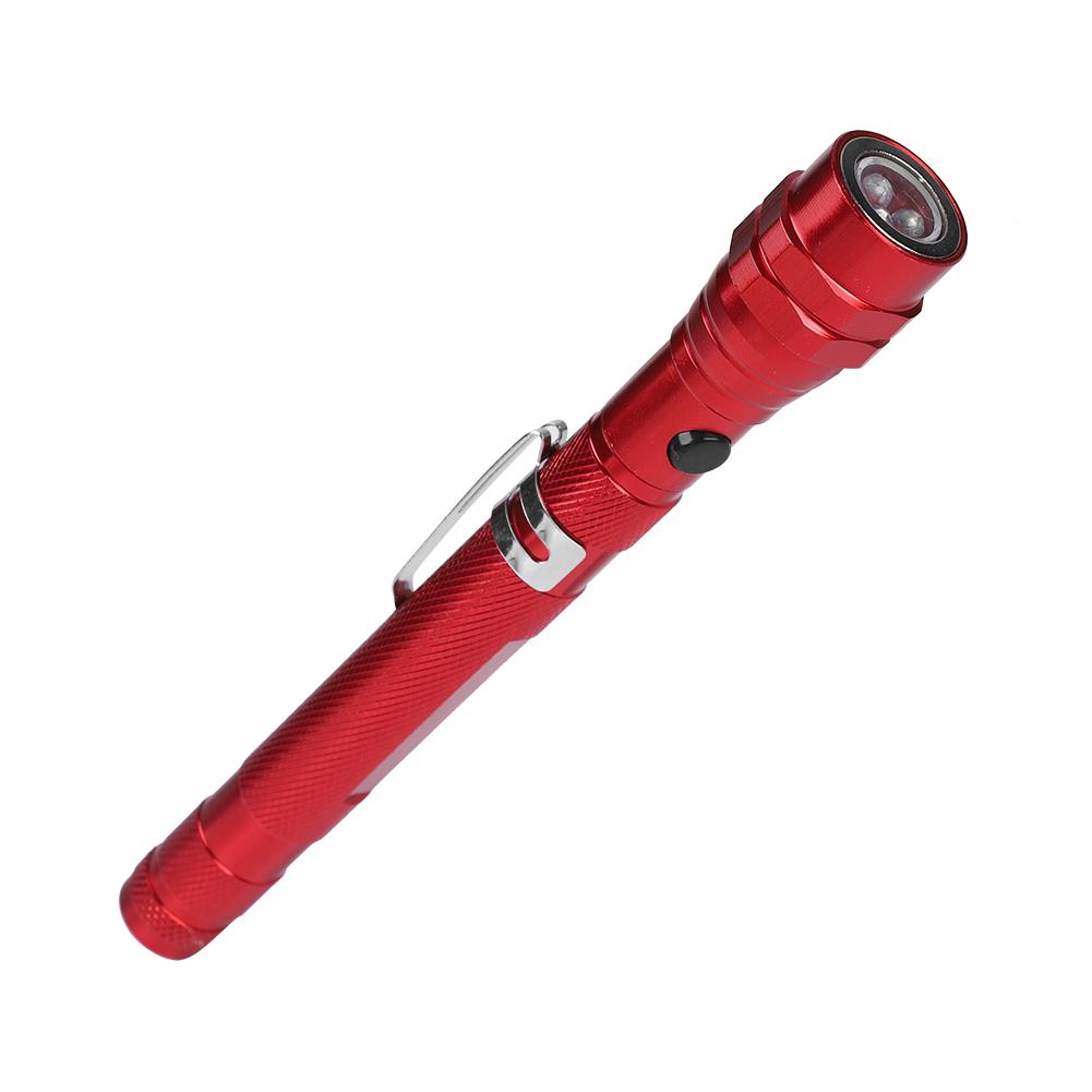 Multi Function Mini Flexible Telescopic LED Flashlight Rotatable Torch with Magnetic End
