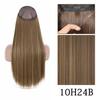 XINRAN Moda Damska Kolor Ombre Niewidoczny Długi Doczepiany Włos Syntetyczny Włókno Długie Falowane Ombre Cosplay Codzienne Noszenie Bez Klipsów Przedłużanie Włosów