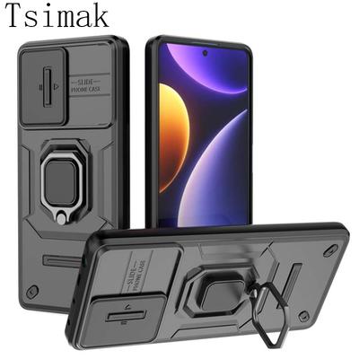 Étui pour appareil photo à objectif coulissant pour Xiaomi POCO F5 X5 C65 X6 Pro Redmi Note 12 12S Mi 13T Pro Turbo Plus, coque arrière antichoc