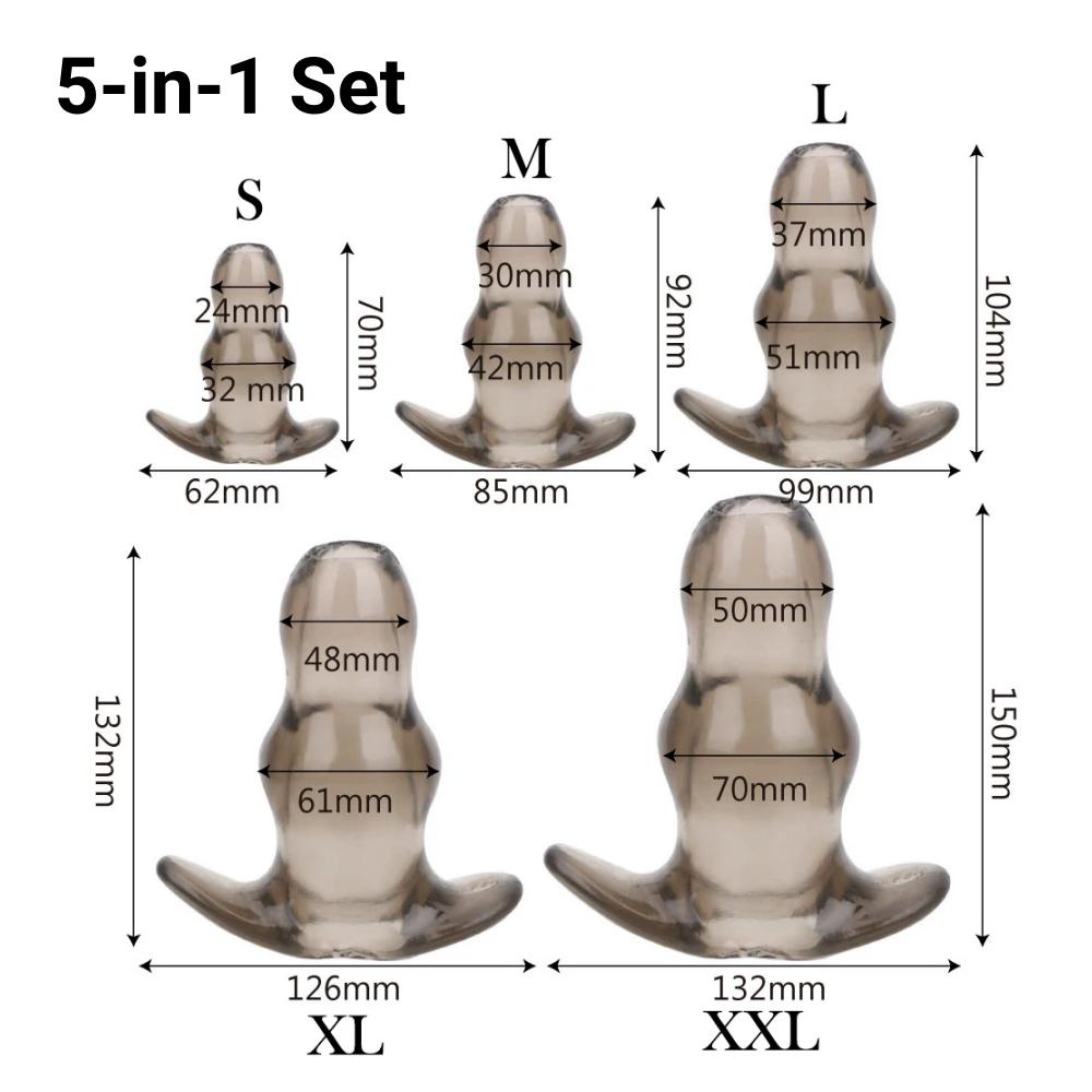 Anal Dilator Soft Speculum Enema Hollow Insert Anus Masturbation Butt Plug Dildo Anal Plug Sexy Products Prostate Massage BDSM