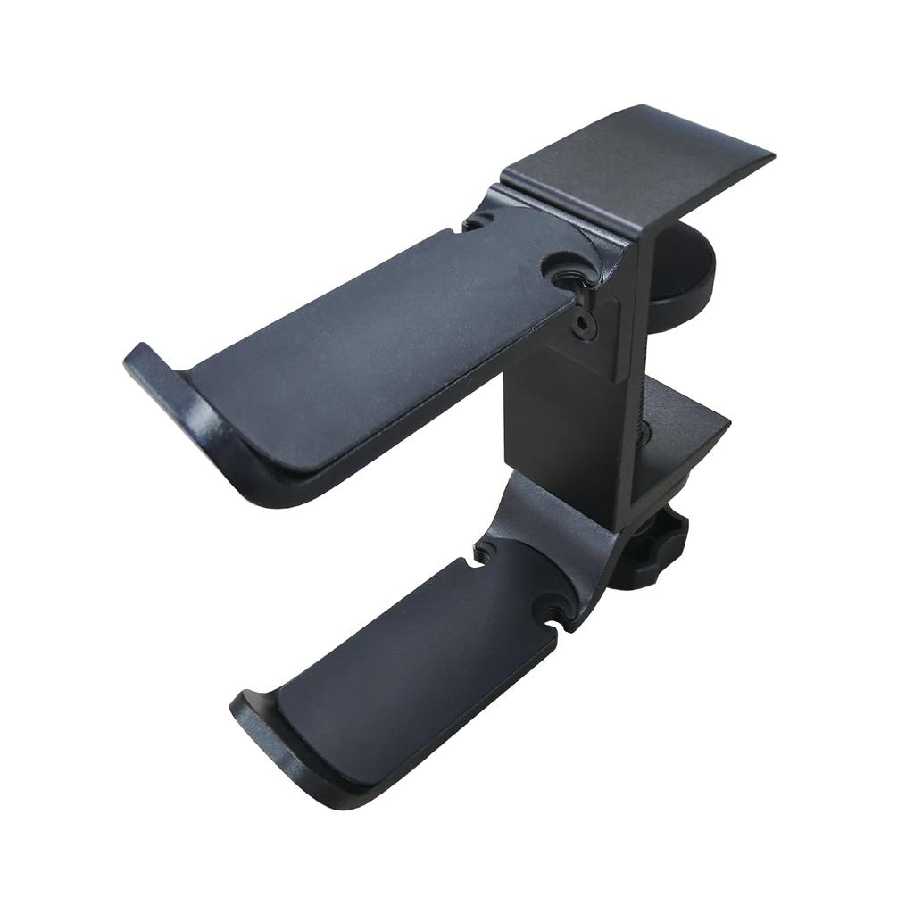 Seena Headphone Hanger, Double Hook Type, Headphone Stand with Clamp, Multifunctional Aluminum, 360-Degree Rotation, Cup, Desk Mount, Heavy-Duty, 5kg