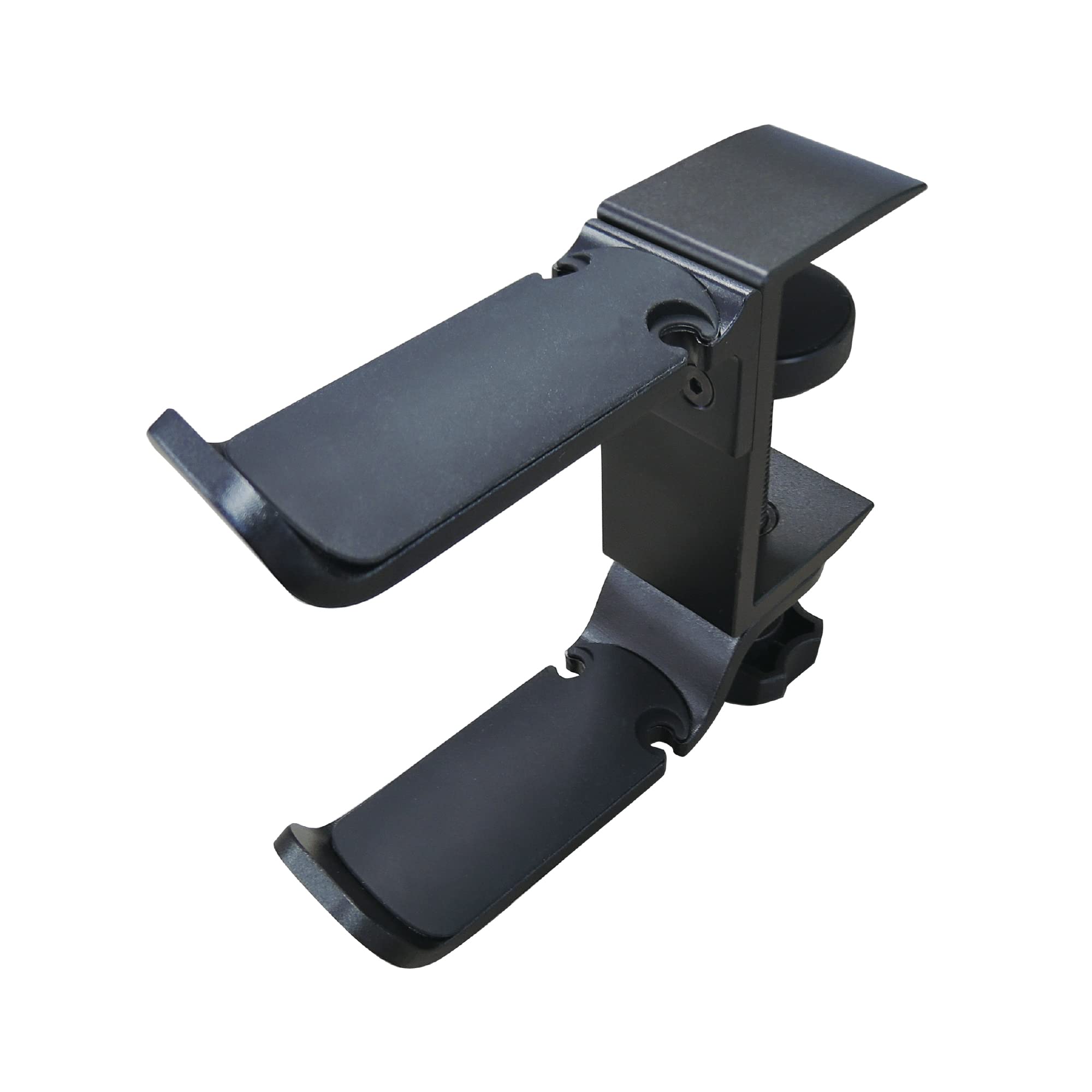 

seena Держатель для наушников, Тип двойного крючка, Подставка для наушников с зажимом, Многофункциональный алюминиевый, Вращение на 360 градусов, Подстаканник, Крепление к столу, Сверхпрочный, 5 кг