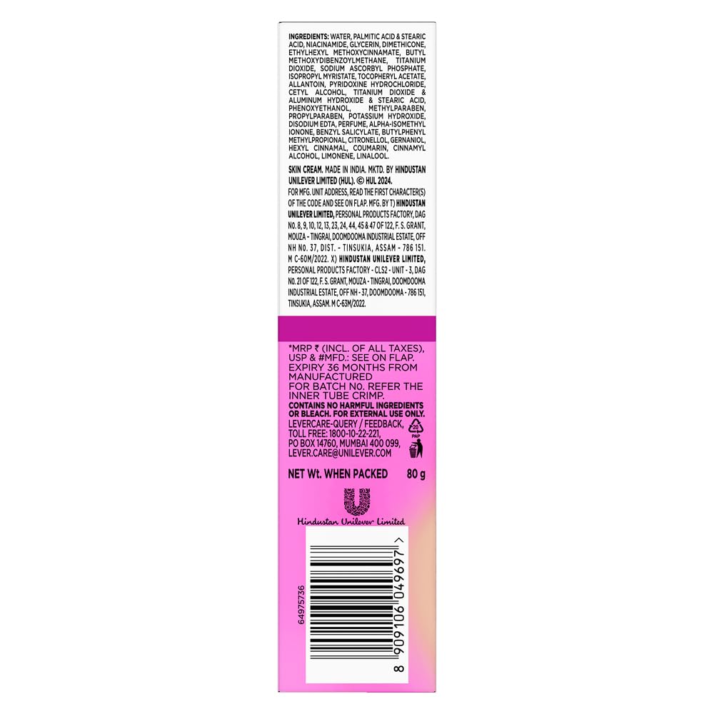 Glow and Lovely Renew Bright Multivitamínové sérum v krému | Vitamíny B, C a E | Obnovuje kožní buňky | Zářivá a zdravá pleť | 80 g