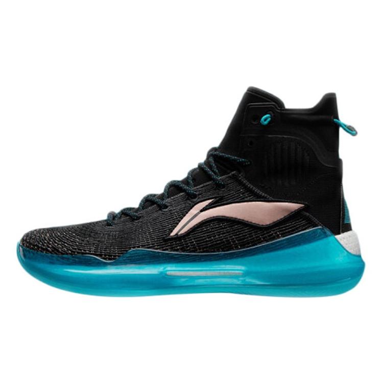 

LiNing YuShuai 13 Boom Cushioned Slip Resistant High Top Performance Basketball Shoes Men s Black Blue 39