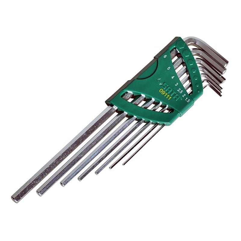 SATA 7-Piece Extra-Long Hex Key Set 1.5-6mm