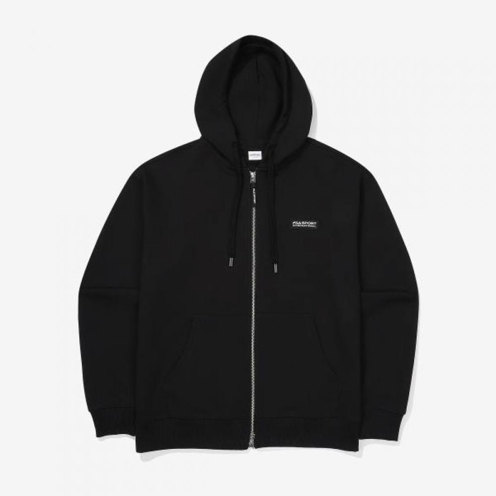 Fila Unisex Hooded Zip Up Comfort Fit BLACK/100